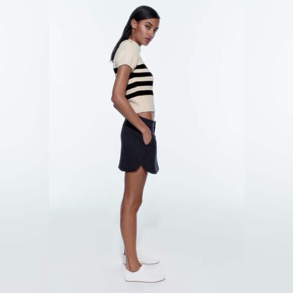 ZARA BLOGGER FAVORITE STRIPED KNIT SWEATER - Picture 3 of 11